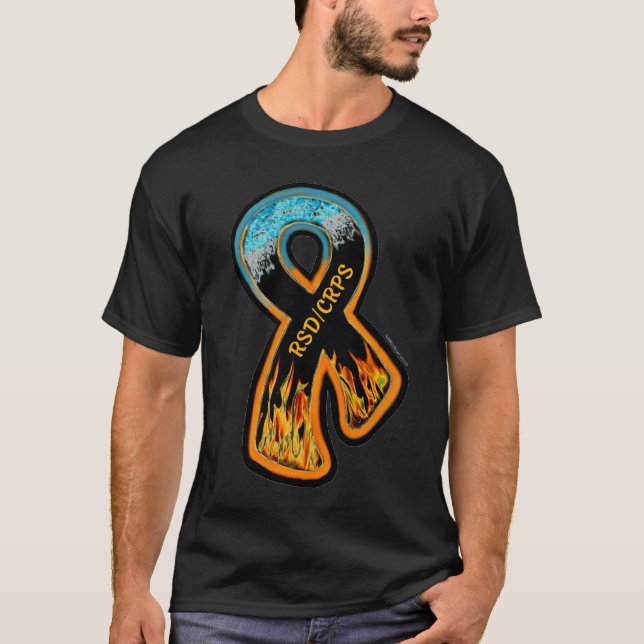 T-shirt Ruban du feu et de glace (Devant)