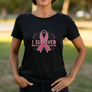 T-shirt Ruban du survivant du cancer du sein