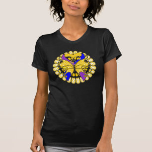 T-shirt Ruban en forme de cœur de papillon pour le cancer