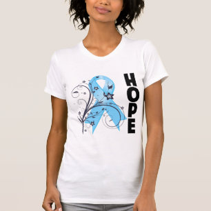 T-shirt Ruban floral d'espoir de Lymphedema