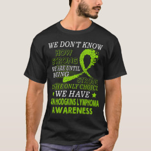 T-shirt Ruban fort de vert de chaux de lymphome non
