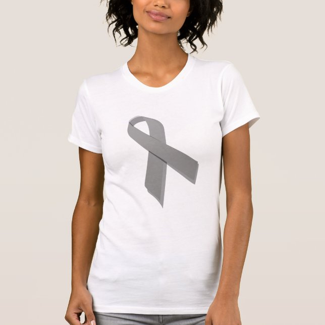 T-shirt ruban gris de conscience (Devant)