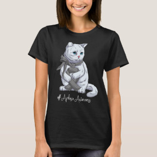 T-shirt Ruban gris du Mois de la sensibilisation à l'aphas