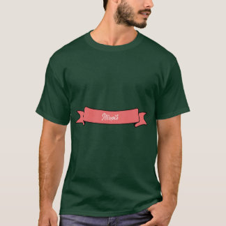 T-shirt Ruban Illinois Étiquette rose
