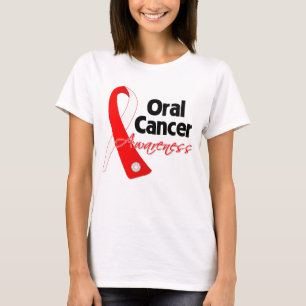 T-shirt Ruban oral de conscience de Cancer