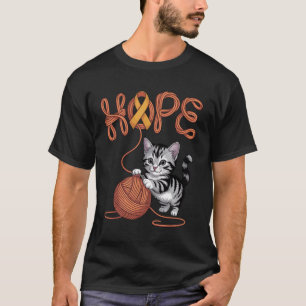 T-shirt Ruban orange de sensibilisation au cancer de l'app