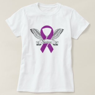 T-shirt Ruban pourpre de survivant