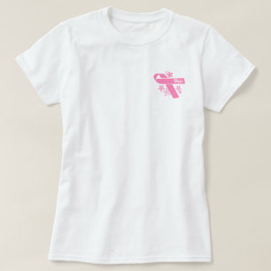 T-shirt Ruban rose