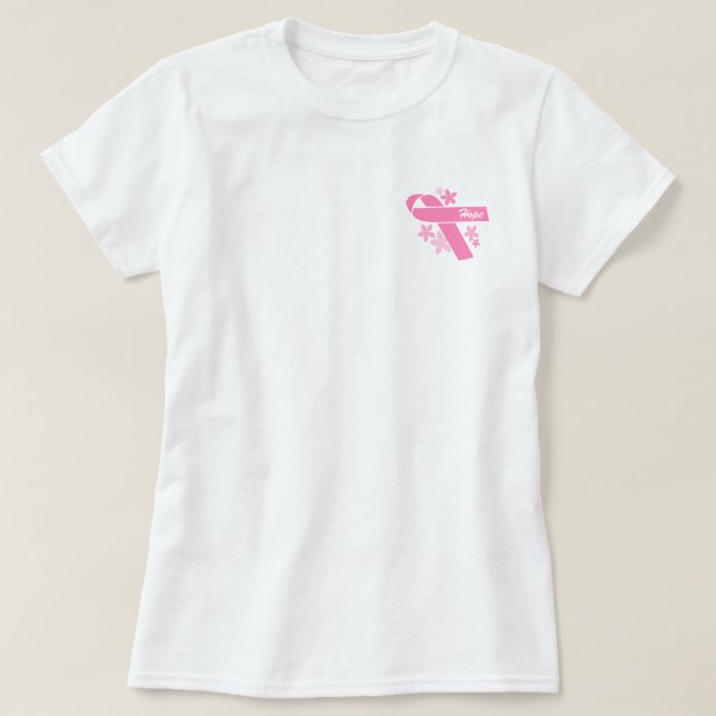 T-shirt Ruban rose (Design devant)