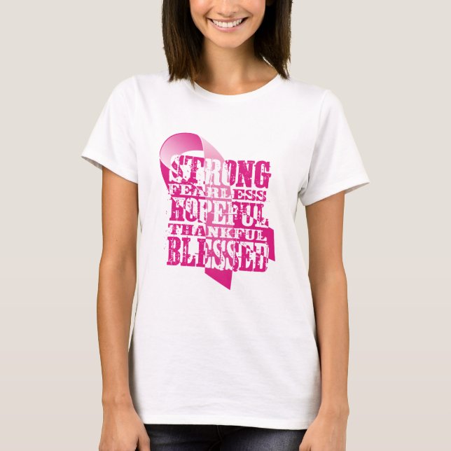 T-shirt Ruban rose - Affirmations (Devant)