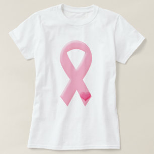 T-shirt Ruban rose avec coeur