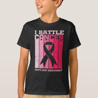 T-shirt Ruban rose Bataille Cancer Survivant Soutien Guerr
