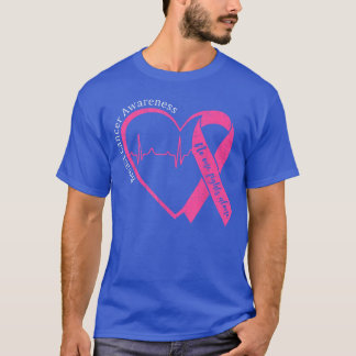 T-shirt Ruban Rose Coeur Sensibilisation au Cancer du Sein