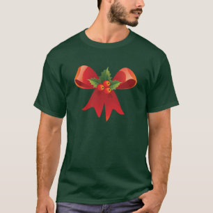 T-shirt Ruban rouge de Noël & Mistletoe