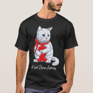 T-shirt Ruban Rouge Mois de la sensibilisation à la maladi