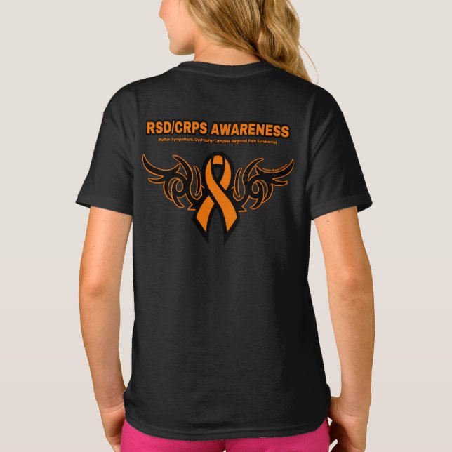 T-shirt Ruban tribal...RSD/CRPS (Dos)