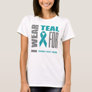 T-shirt Ruban turquoise de conscience