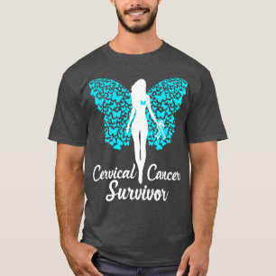 T-shirt Ruban Turquoise de sensibilisation des survivants