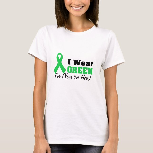 T-shirt Ruban vert de conscience (Devant)