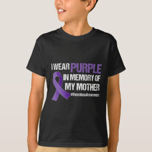 T-shirt Ruban Violet de Sensibilisation au Surdosage Mémoi
