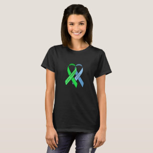 T-shirt Rubans de sensibilisation à la maladie de Lyme et 