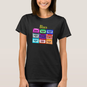 T-shirt Rubans mélange cassette vintage Blues Jazz Soul M