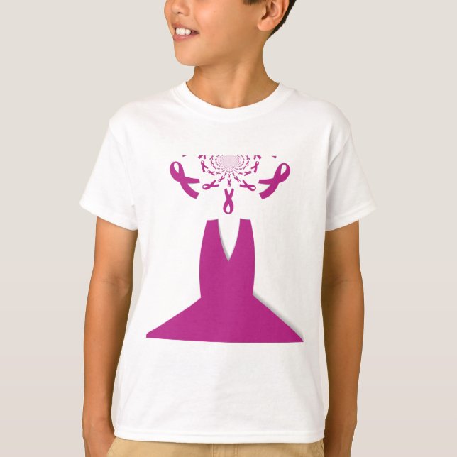T-shirt Rubans rose Cancer du sein Sensibilisation Art Imp (Devant)