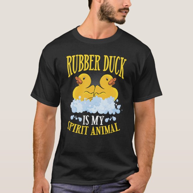 T-shirt Rubber Duck Est Mon Esprit Animal Backprint Rubber (Devant)
