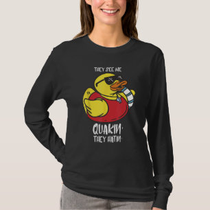 T-shirt Rubber Duck On Me Voit Quakin' Cool Yellow Duck L