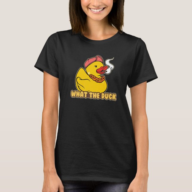 T-shirt Rubber Duckie What The Duck (Devant)