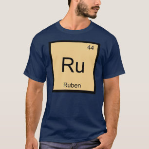 T-shirt Ruben Name Chemistry, Élément Tableau périodiqu