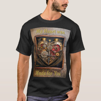 T-shirt Rubies Et Engrenages Coeur Steampunk Series