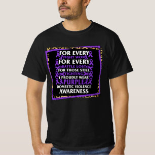 T-shirt Rubrique sur la violence domestique