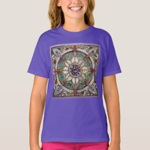 T-shirt Ruby, Amethyst, Sapphire et Pearl Mandala