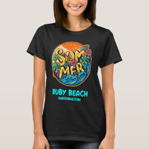T-shirt Ruby Beach Washington Vacances été Souvenir Hol