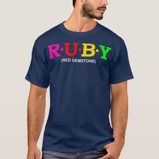 T-shirt Ruby Red Gemstone