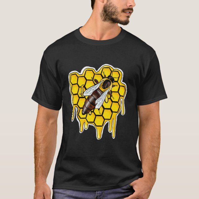 T-shirt Ruche de reine abeille (Devant)