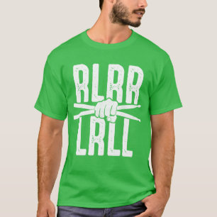 T-shirt Rudiment Rlrr Lrll Batteur Paradiddle Musique Rock
