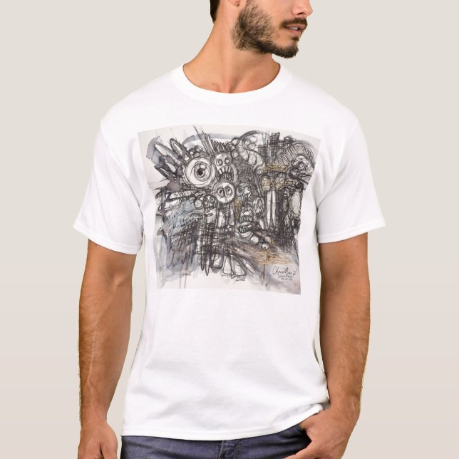 T-shirt Rue art graffiti bande dessinée (Devant)