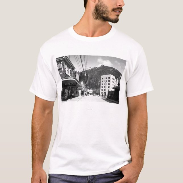 T-shirt Rue de mission au centre de Ketchikan (Devant)