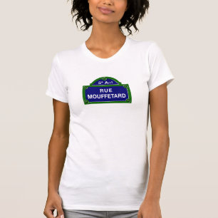 T-shirt Rue Mouffetard, plaque de rue de Paris