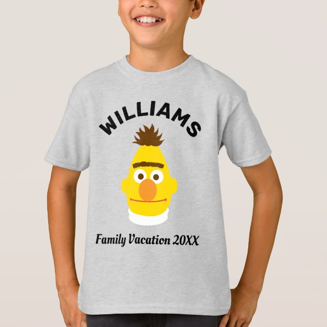 T-shirt Rue Sésame | Bert Famille Vacances (Devant)