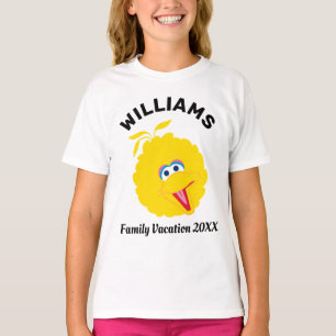 T-shirt Rue Sésame   Big Bird Famille Vacances