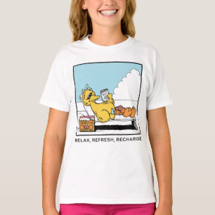 T-shirt Rue Sésame Big Bird Relax Refresh Recharge
