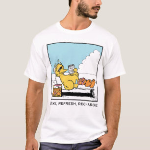 T-shirt Rue Sésame   Big Bird Relax Refresh Recharge