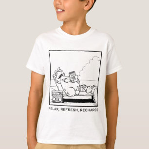 T-shirt Rue Sésame   Big Bird Relax Refresh Recharge
