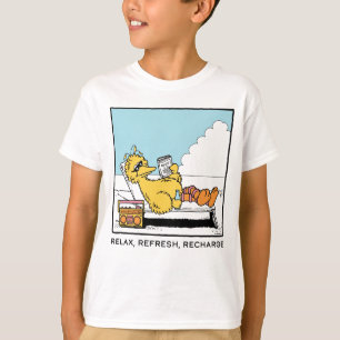 T-shirt Rue Sésame   Big Bird Relax Refresh Recharge