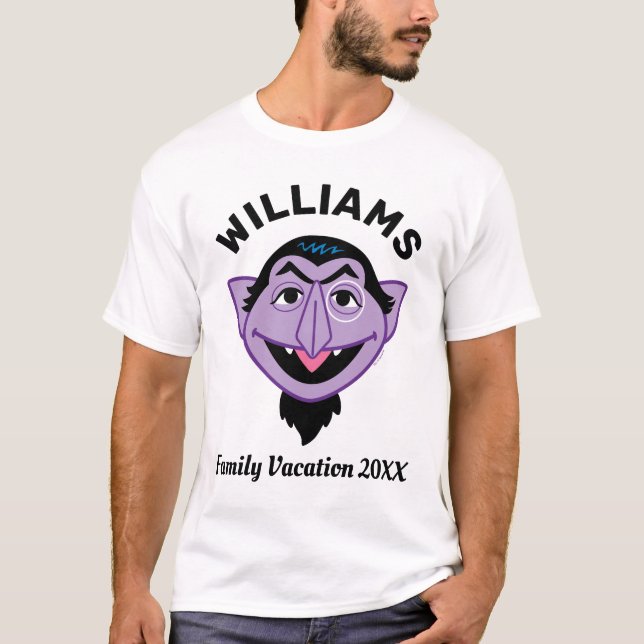 T-shirt Rue Sésame | Count Vacances familiales (Devant)