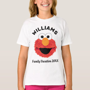 T-shirt Rue Sésame   Elmo Famille Vacances