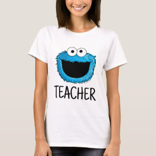 T-shirt Rue Sésame Enseignant de Cookie Monster